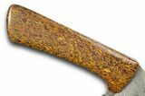 Knife with Miriam Stone Inlays - Handcrafted In Utah #370834-2